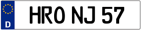 Trailer License Plate
